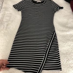 Stripped black and white little dress
